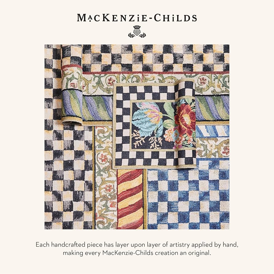 【新品・タグ付き】MACKENZiE-CHiLDS  CHECKラグ 新品・タグ付き】MACKENZiE-CHiLDS CHECKラグ 新品・タグ付き